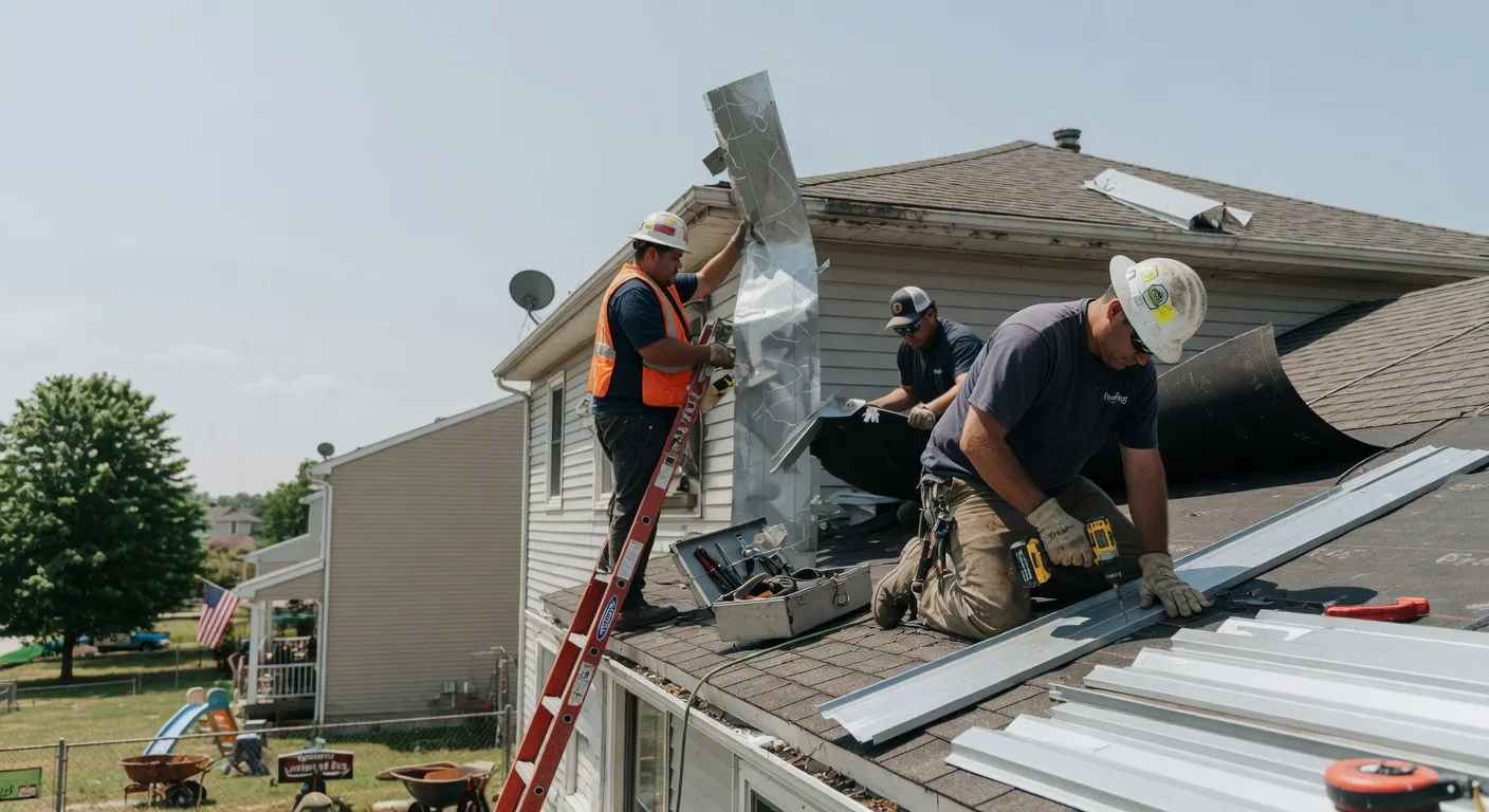 Storm Damage Metal Roof Repair in Gwynedd Valley, PA